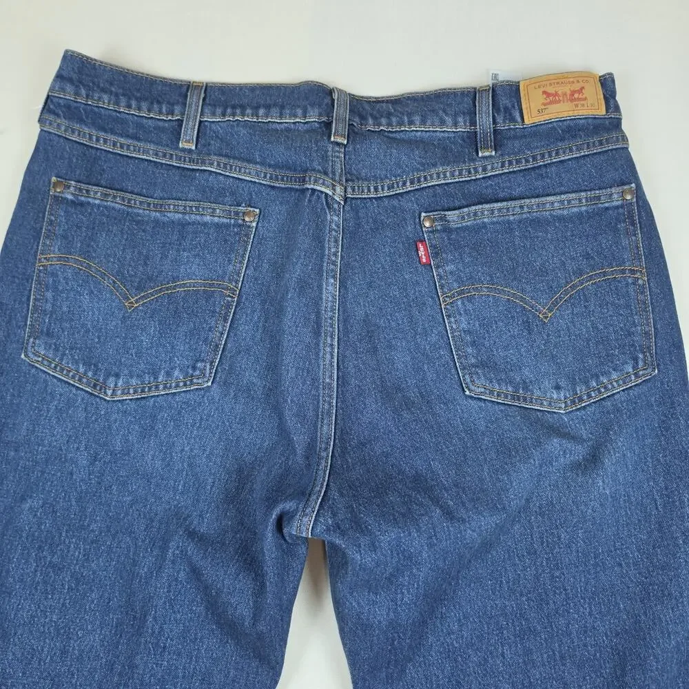 Levi's 537 Men's Jeans W38 L30 Blue Denim 38x30 New With Tags NWT